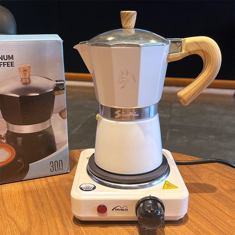 Moka Pot 3/6 Cup - Pembuat Esp - Hero Coffee Equipment ulasan dan harga