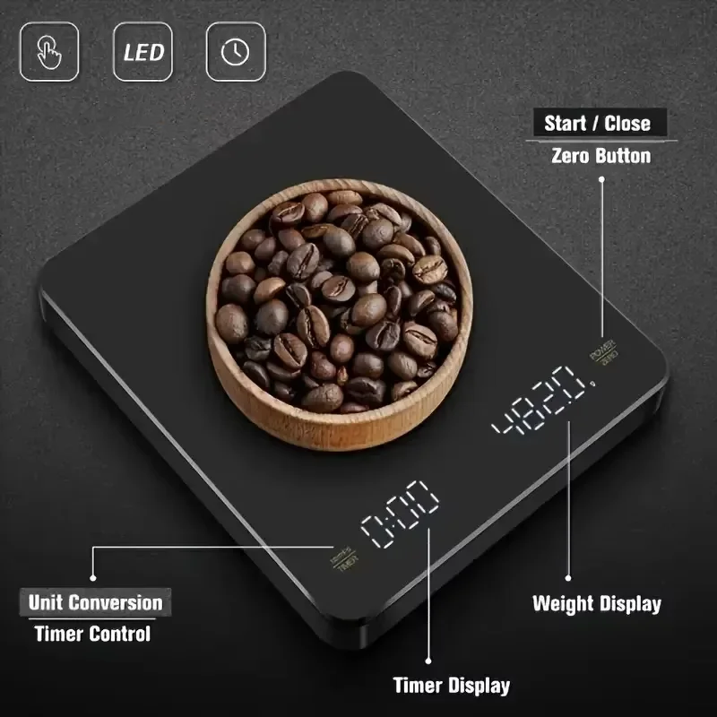 Skala Kopi Espresso Digital Ba - Scale Drip Timer ulasan dan harga