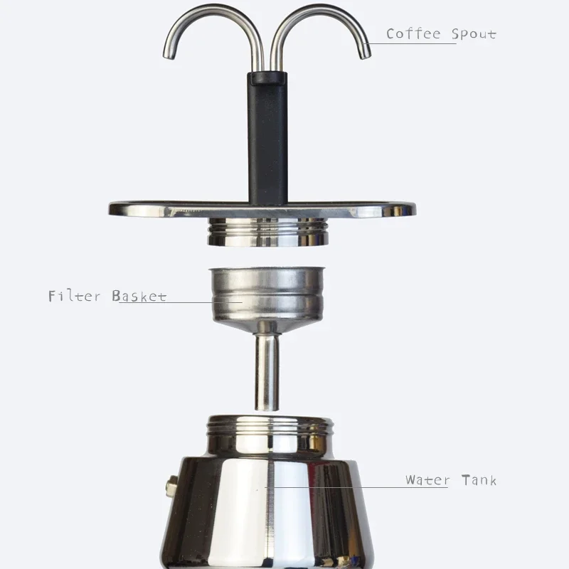 Mini Moka Pot tabung ganda 200 - Hero Coffee Equipment ulasan dan harga