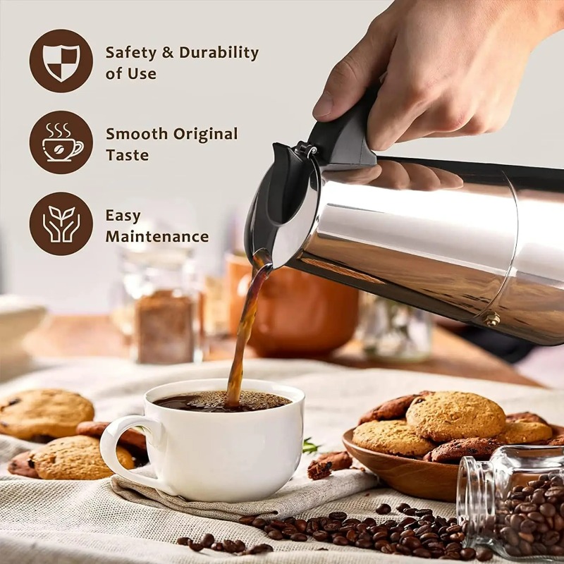 6 Cangkir Mocha Pot Pembuat Ko - Hero Coffee Equipment ulasan dan harga