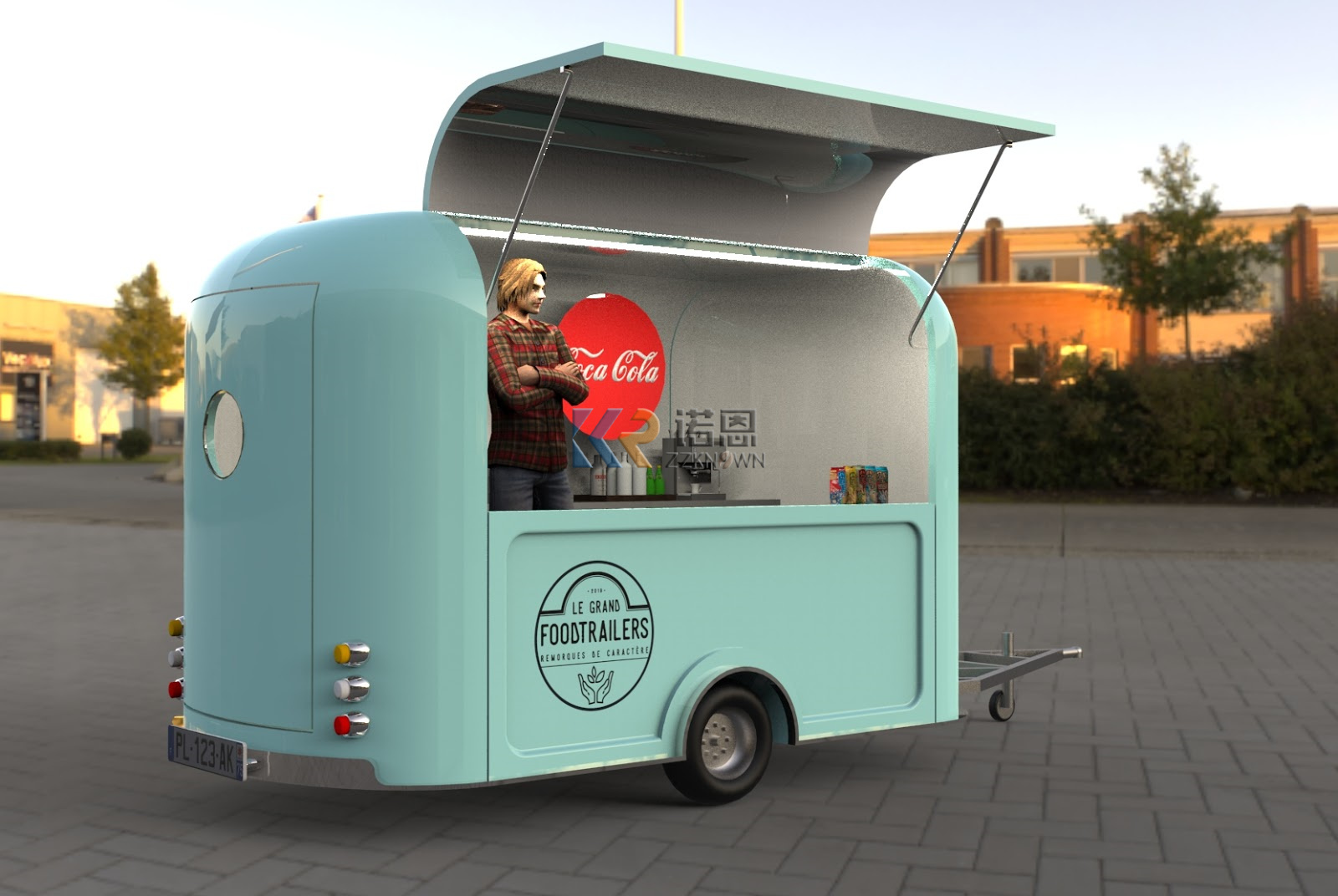 Kereta karavan Bar sepenuhnya  - Mobile Coffee Van Equipment ulasan dan harga