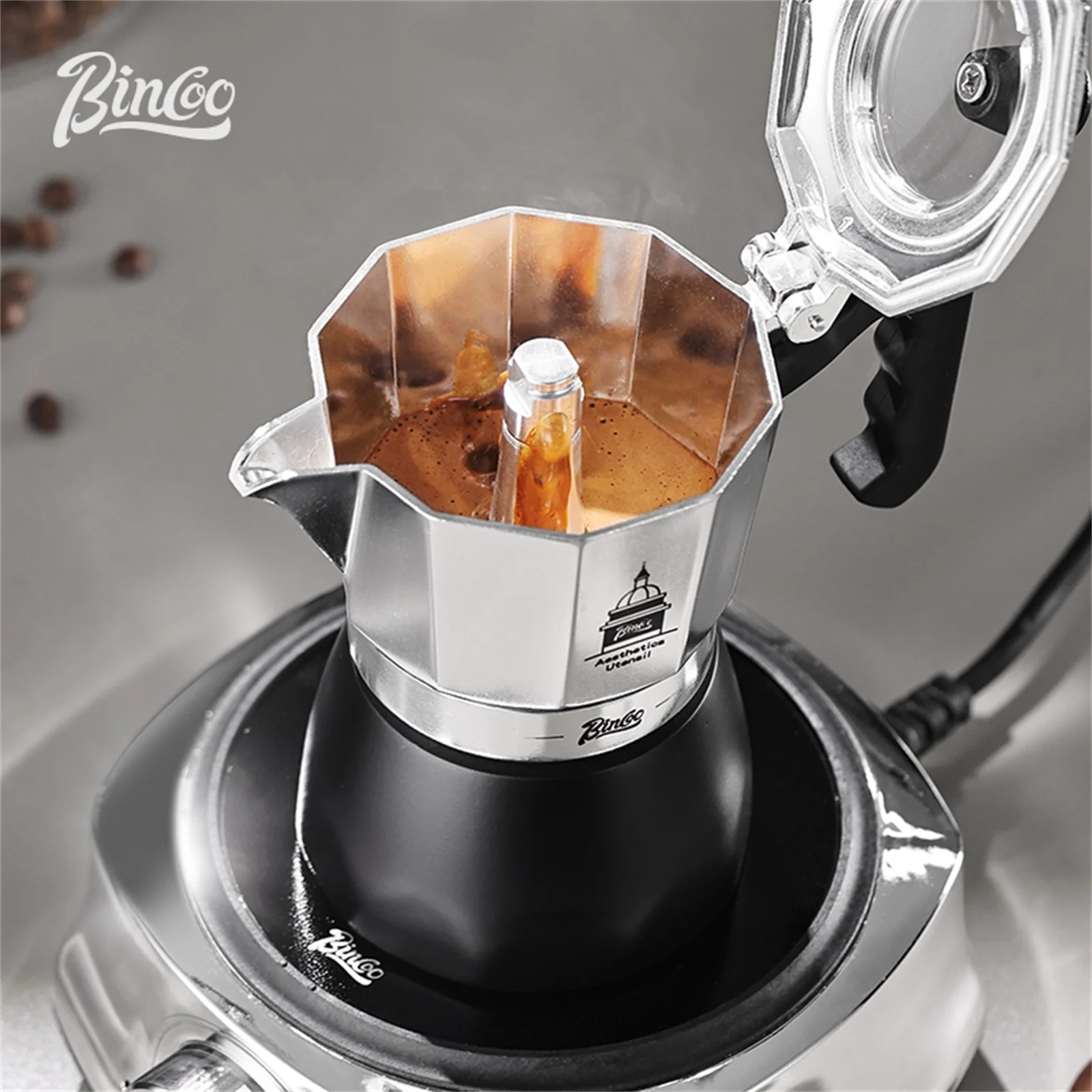 BINCOO Teko Moka Katup Ganda,  - Hero Coffee Equipment ulasan dan harga