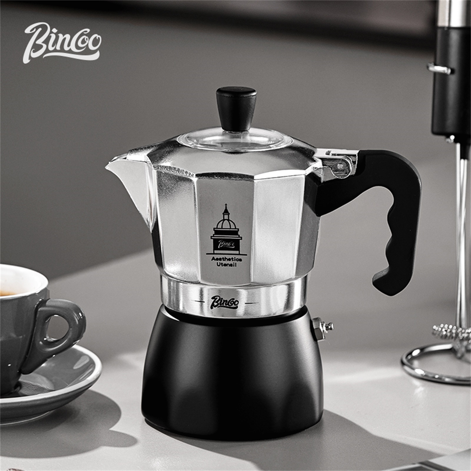 BINCOO Teko Moka Katup Ganda,  - Hero Coffee Equipment ulasan dan harga