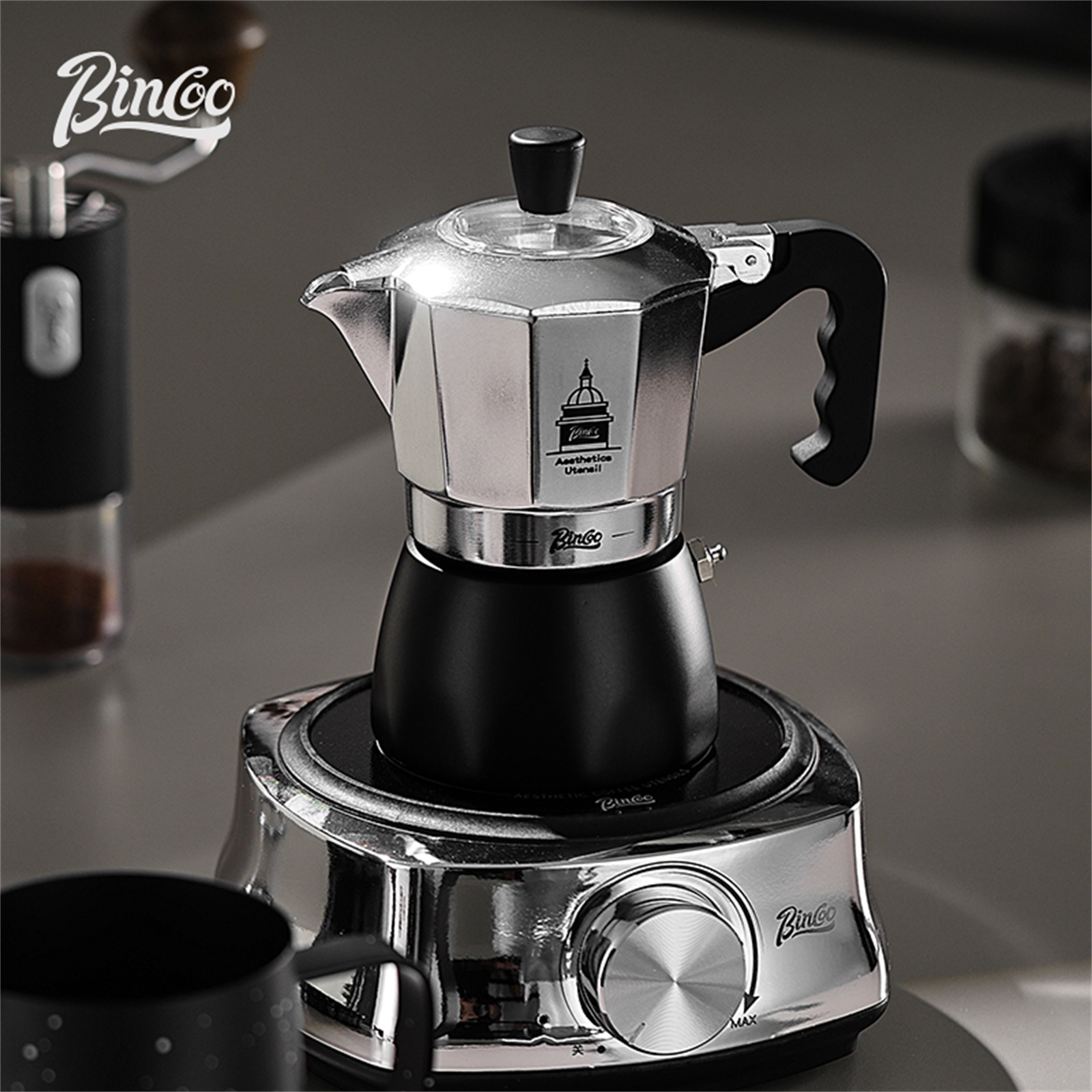 BINCOO Teko Moka Katup Ganda,  - Hero Coffee Equipment ulasan dan harga
