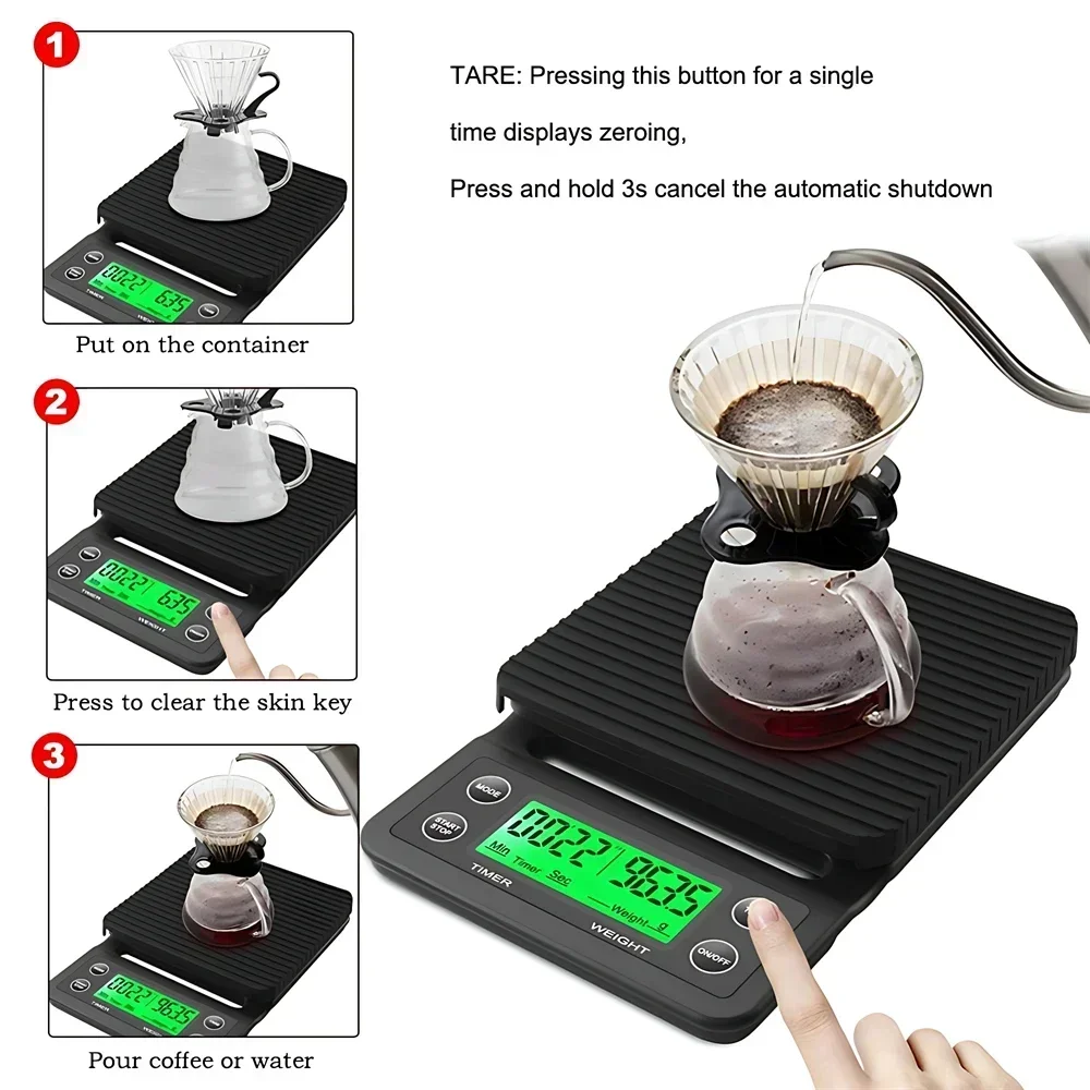 Alat Dapur Timbangan Kopi deng - Scale Drip Timer ulasan dan harga