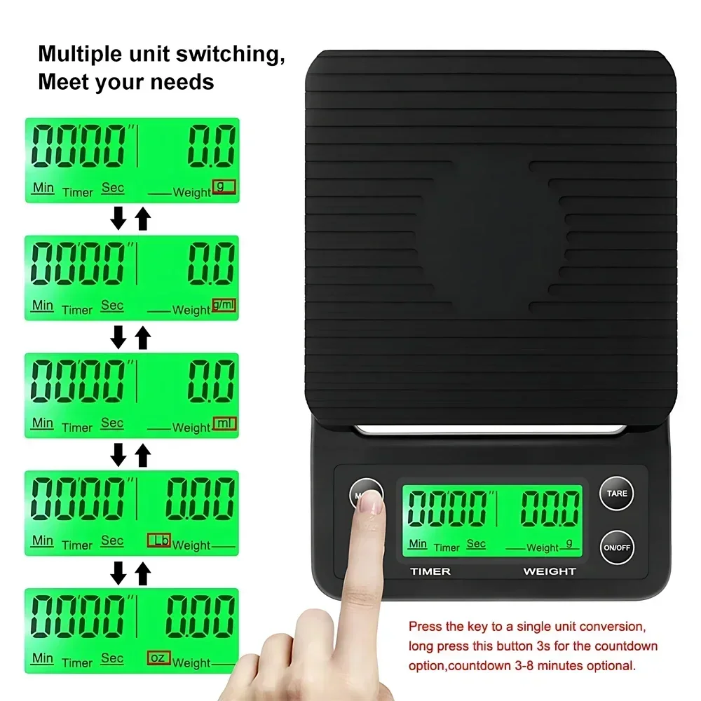 Alat Dapur Timbangan Kopi deng - Scale Drip Timer ulasan dan harga