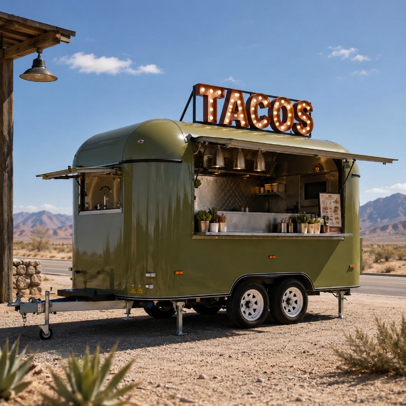 Truk Makanan Mobile dengan Dap - Mobile Coffee Van Equipment ulasan dan harga
