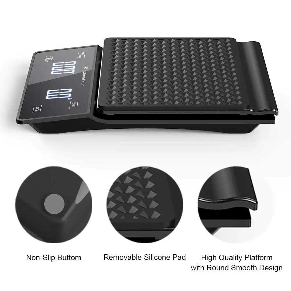 Alat Dapur Timbangan Kopi deng - Scale Drip Timer ulasan dan harga